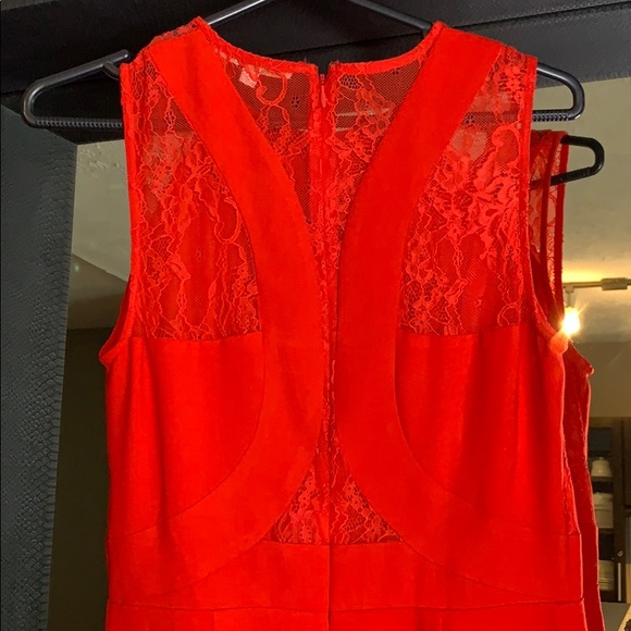 Long Red Gala Gown Size M - Picture 3 of 5